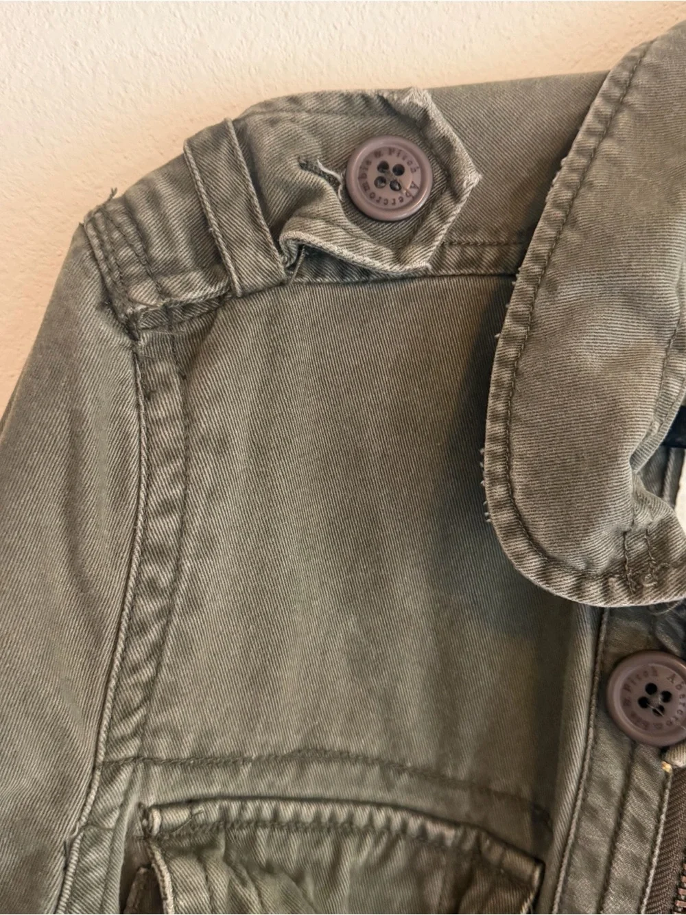 Abercrombie & Fitch Men's Sentinel Jacket Olive Green, Vintage Size Small